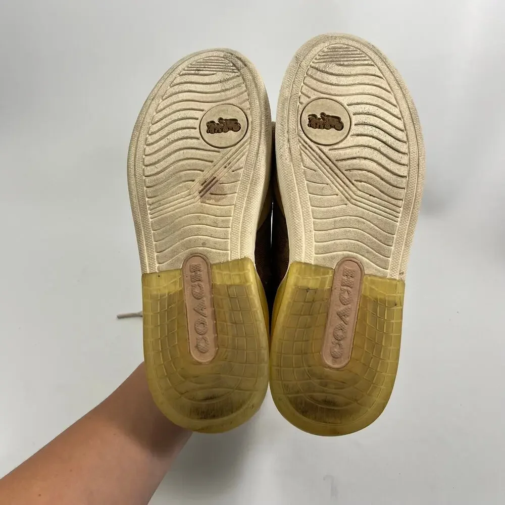 Coach Citysole Court Sneakers 6 Womens Preppy Monogram Classic Casual G5043